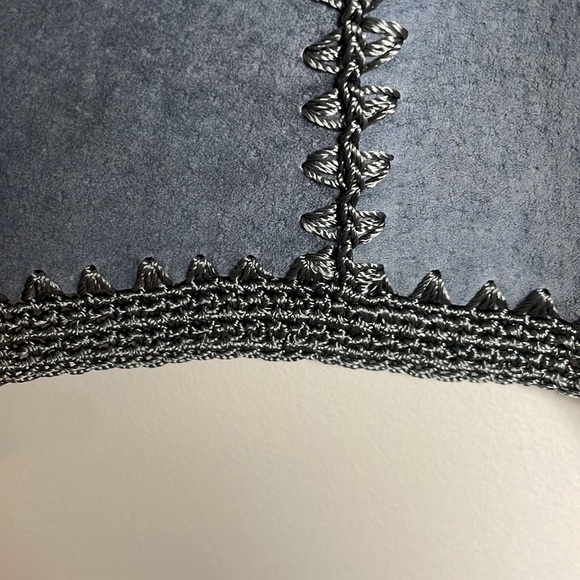 Jon Lawrence Ltd. Leather or suede patchwork blazer button up jacket - Picture 6 of 7